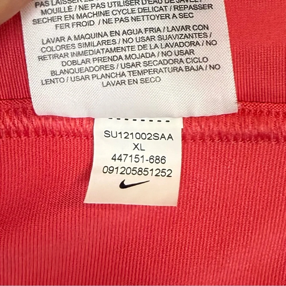 Nike Dri-FIT Coral Pink Tiered Tennis Skort - Size XL - Picture 6 of 9